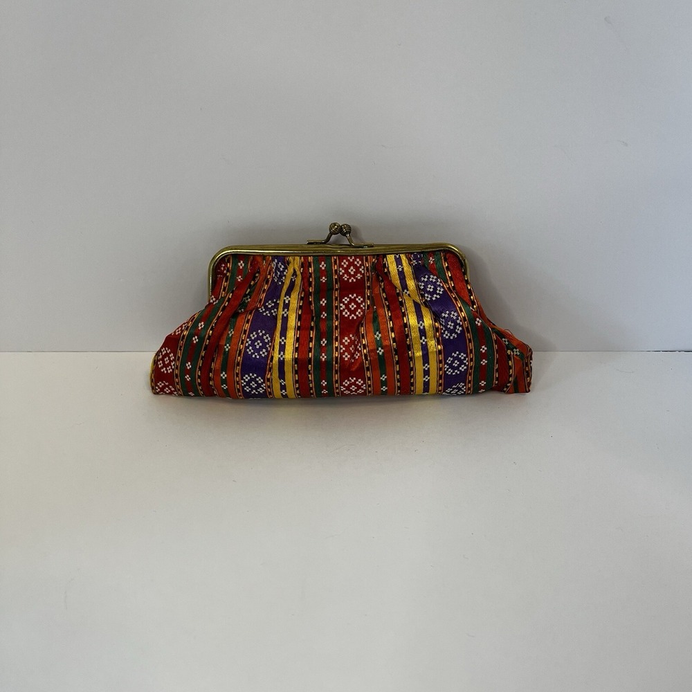 Colorful‎ mini bag clutch clasp coin purse multicolored floral